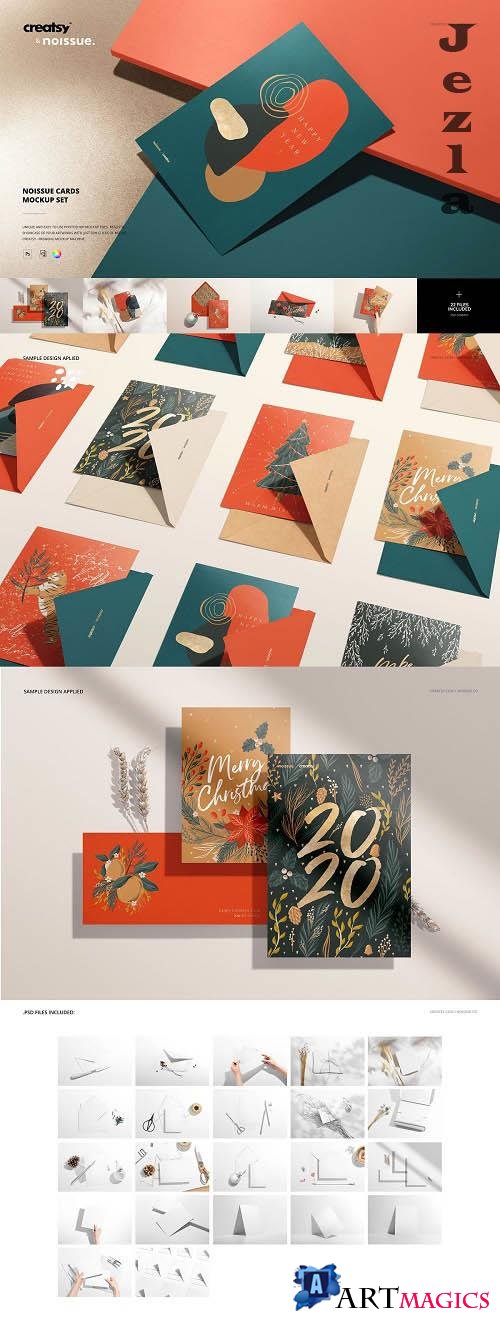 CreativeMarket - Noissue Cards Mockup Set 5741308 (Full collection)