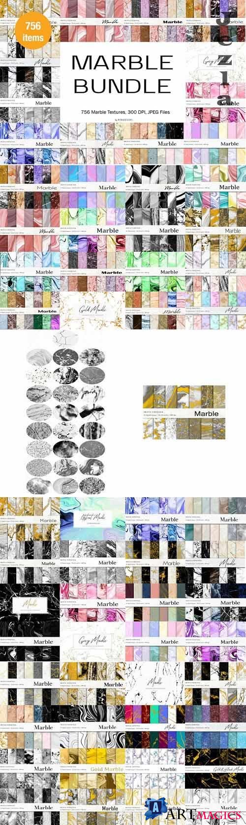 Marble Textures Bundle, Marble Backgrounds - 1133473