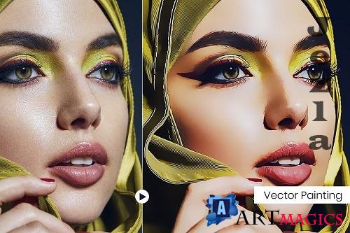 Vector Painting Photoshop Action - 3403087