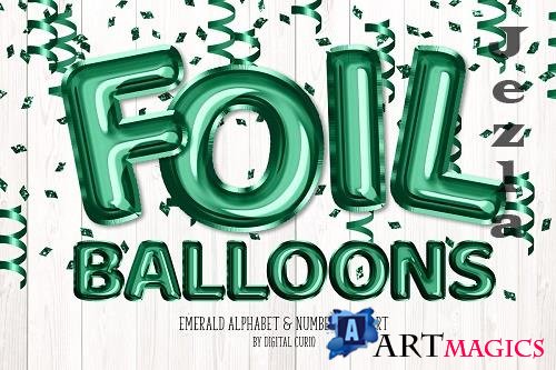 Emerald Foil Balloon Alphabet - 5757917