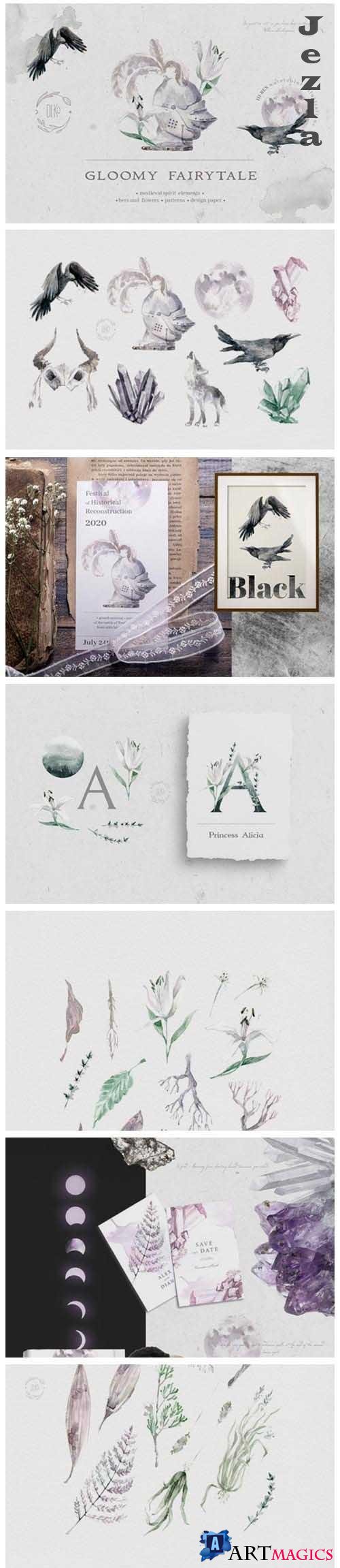 Gloomy fairytale graphic collection - 4569382