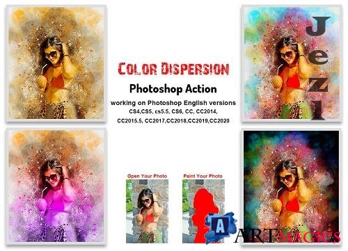 CreativeMarket - Color Dispersion Photoshop Action 5730753