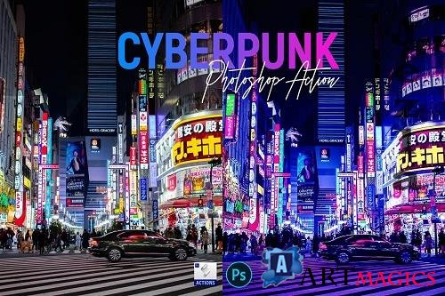 CreativeMarket - Cyberpunk | PSD action 5726360