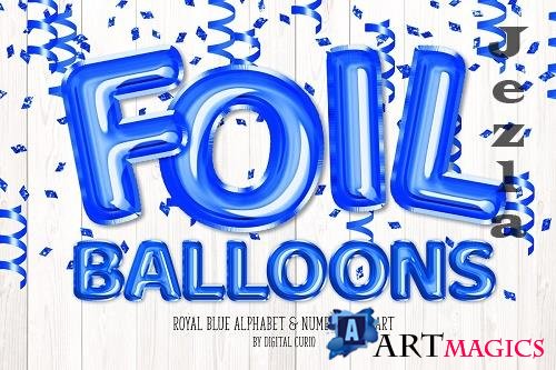 Royal Blue Balloon Alphabet - 5760791