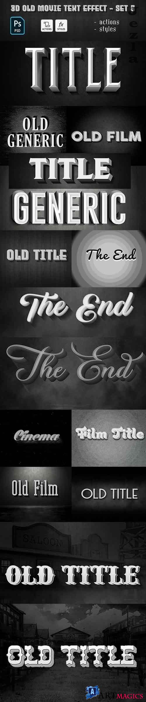 GraphicRiver - Old Movie Text Effect 29885827