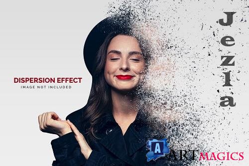 Dust dispersion photo effect template