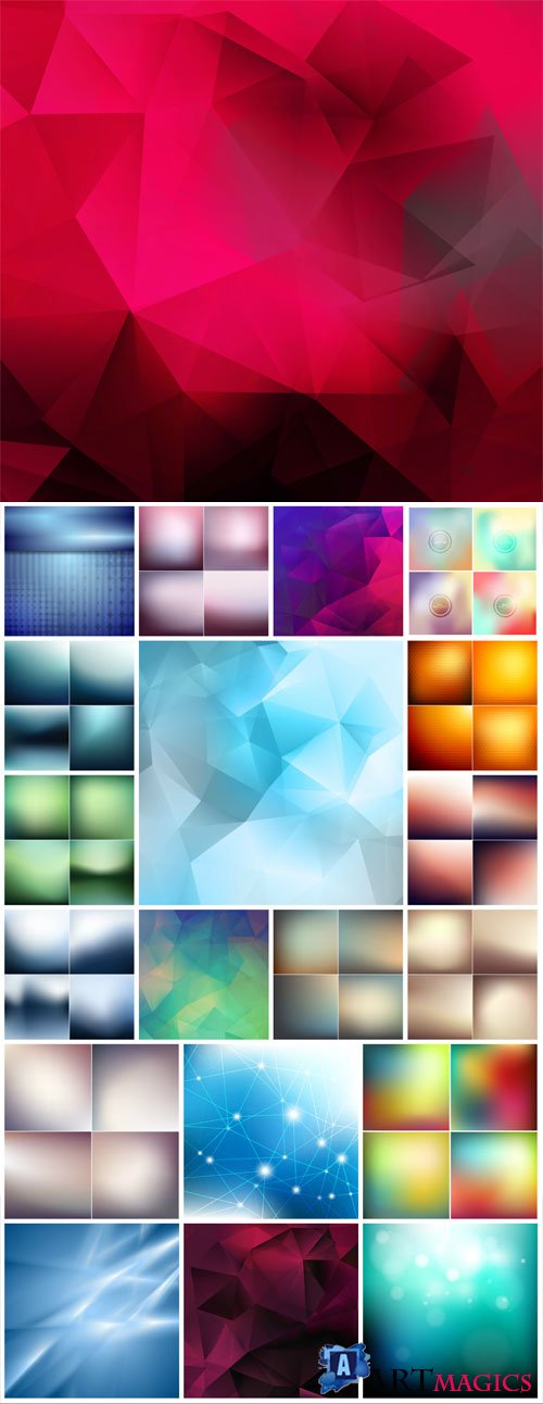 Abstract backgrounds with gradient in vector