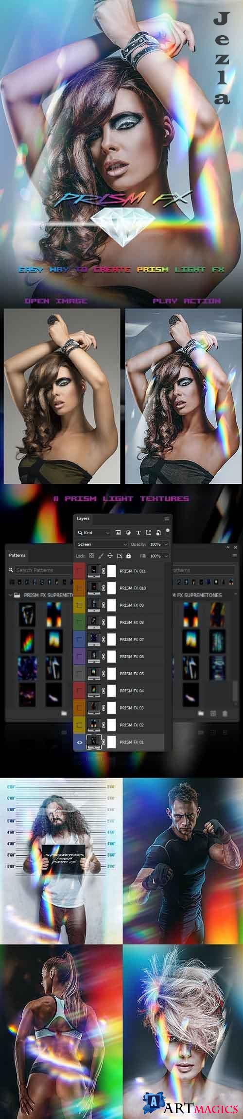 PRISM Light FX Photoshop Action 30273018