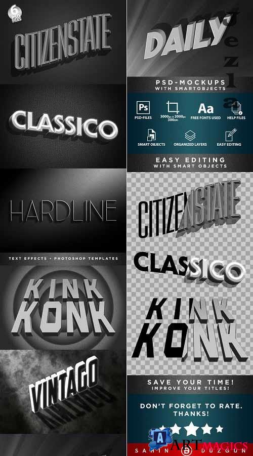 GraphicRiver - Classic Film Title Cards | 3D Text-Effects/Mockups | Template-Package 29828400