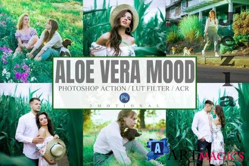 Aloe Vera Mood Photoshop Actions ACR, LUT Presets
