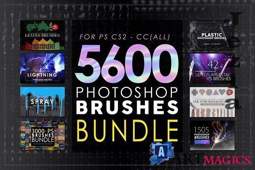 CreativeMarket - 5600 Photoshop Brushes Mega Bundle 5825386