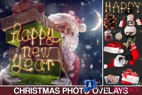Christmas overlay & Sparkler overlay, Photoshop overlay - 1131833