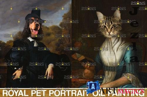Royal Pet Portrait templates vol.12, Pet Painting - 1132902