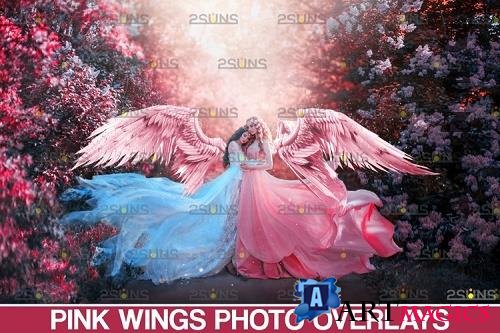 Pink Angel Wing overlay & Photoshop overlay - 1132966