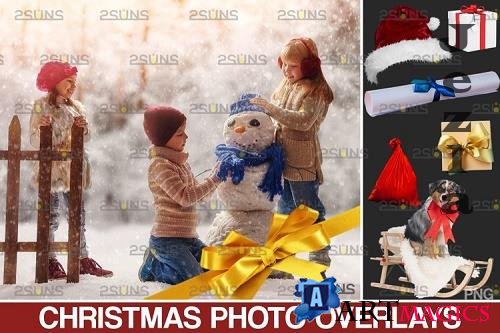Christmas overlay & Snow overlay, Photoshop overlay - 1132921