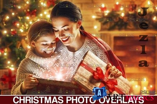 Christmas overlay & Sparkler overlay, Photoshop overlay - 1132936