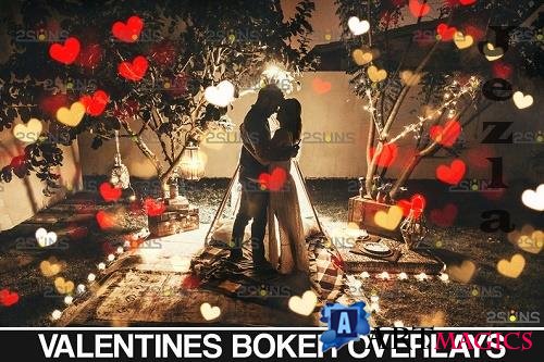 Valentine Day Png, Bokeh Blowing Heart Backdrop