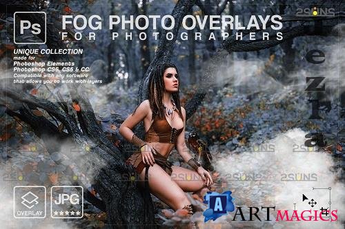 Photoshop overlay: Fog overlay, Smoke overlay & Halloween overlay V1