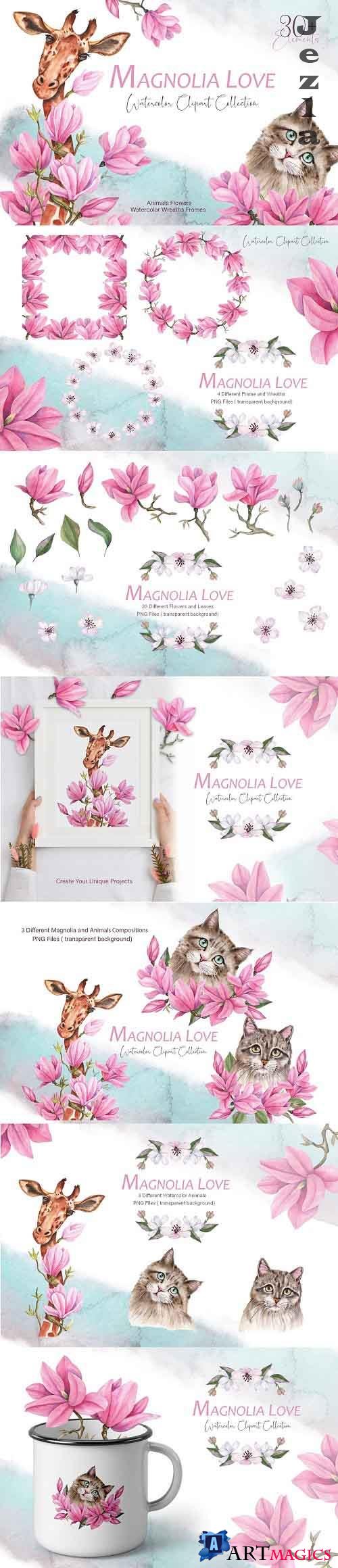 Magnolia Love Watercolor Collection -  5892025