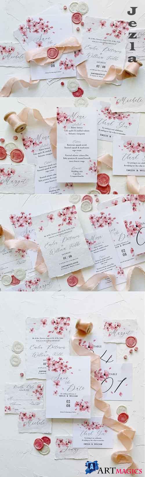 Pink Cherry Blossom Wedding Suite - 5831699