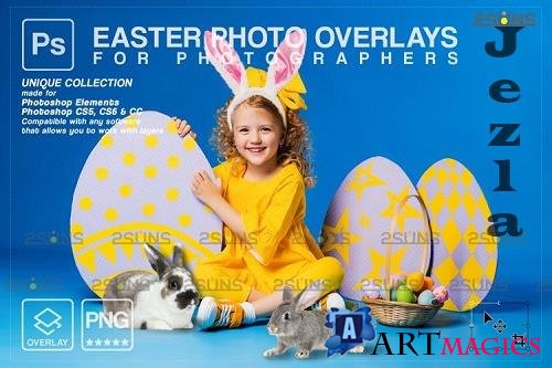 Photoshop overlay Easter bunny overlay V8 - 1223563