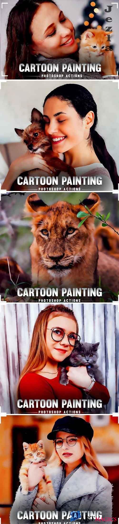 Cartoon Painting Photoshop Action