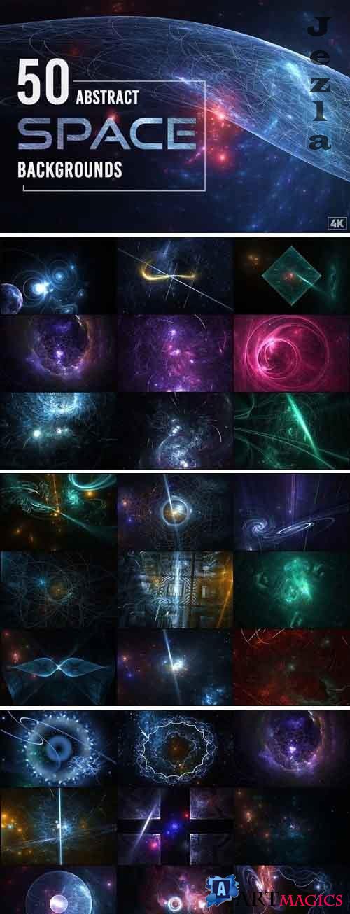 50 Abstract Space Backgrounds - Vol. 1