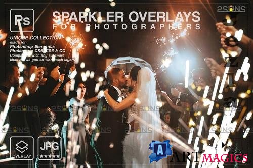 Wedding sparkler overlays, Sparkler overlay, Christmas overlay V11 - 1133248