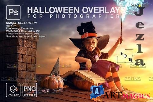 Halloween clipart Halloween overlay, Photoshop overlay V33 - 1132993