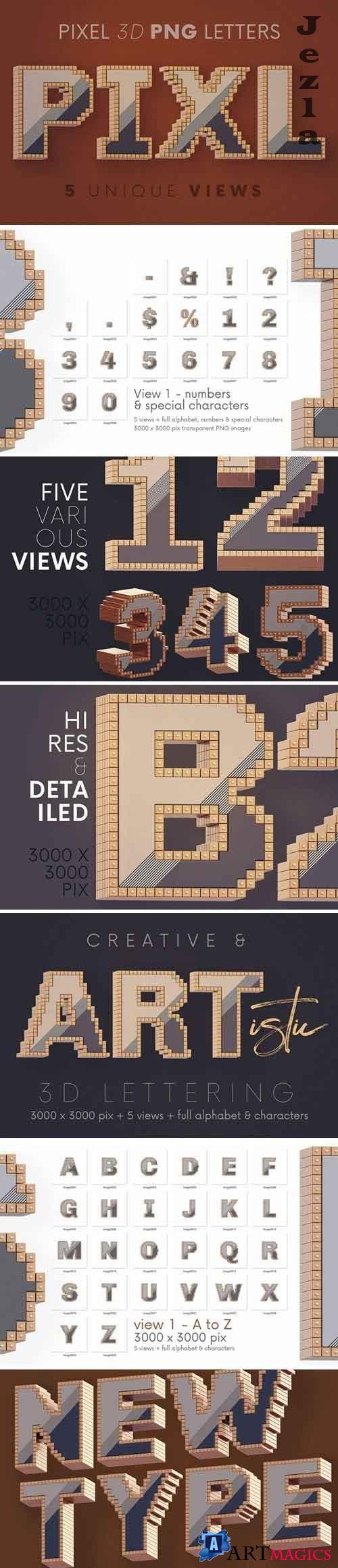 Pixel - 3D Lettering - 5780340