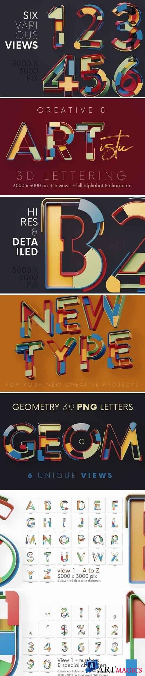 Geometry - 3D Lettering - 5779963