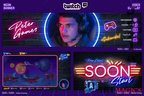 Neon Gaming Twitch Y9X4WD9