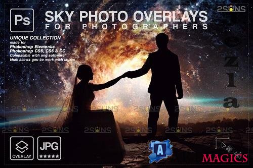 Night Sky Overlays, Pastel sky, sky overlay textures V5 - 1254129