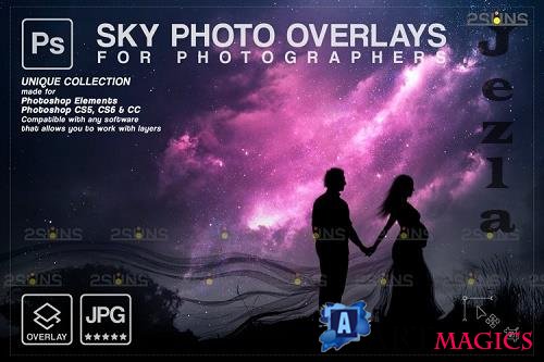 Night Sky Overlays, Pastel sky, sky overlay textures V7 - 1254131
