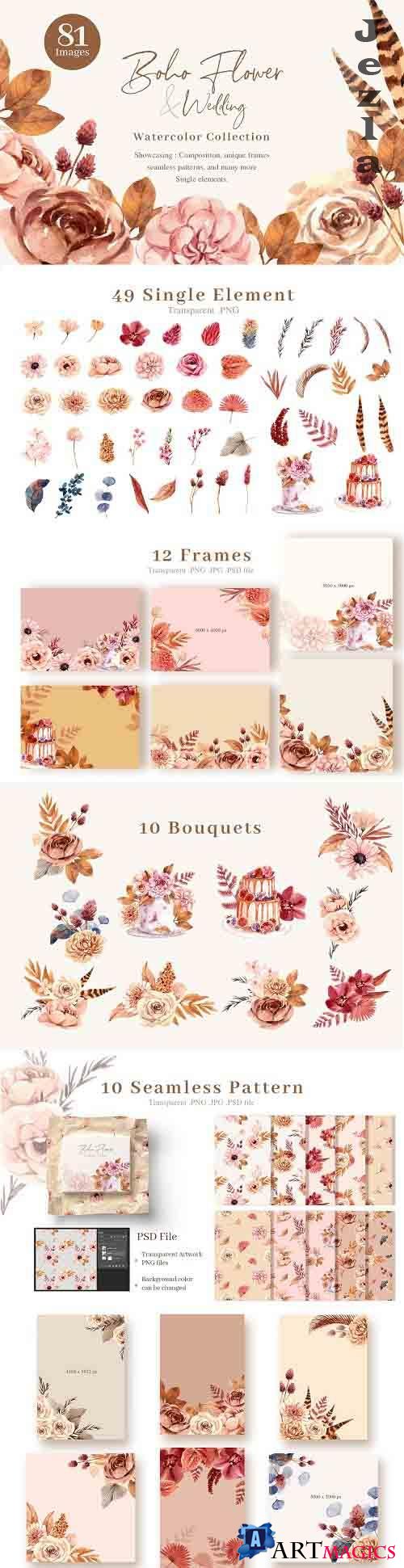 Boho Flowers & Wedding decoration - 5969105