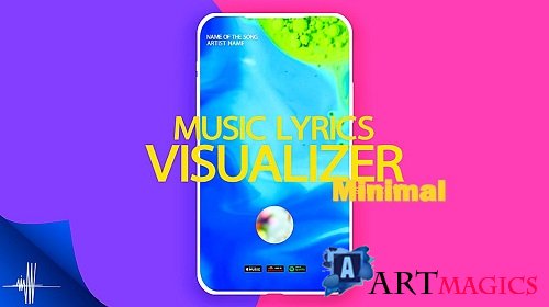 Minimal Music Visualizer With Lyrics 903490 - Project for After Effects