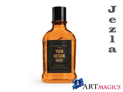 Whiskey Alcohol 3D Mockup Template PSD - 10 PSD File