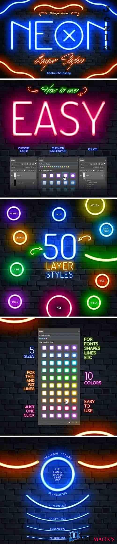Neon Photoshop Layer Styles
