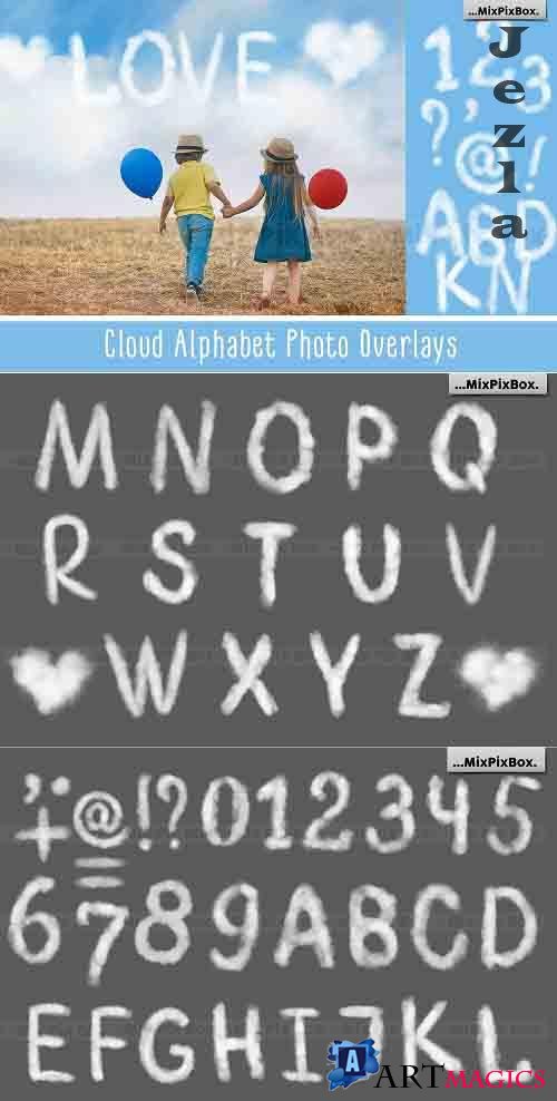 Cloud Alphabet Photo Overlays - 6043491