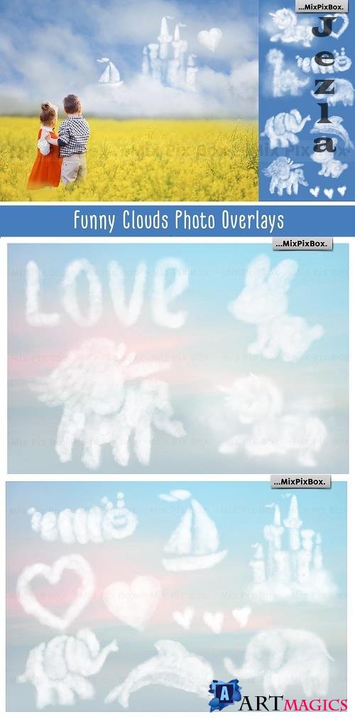 Funny Clouds Photo Overlays - 6043289