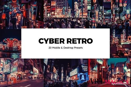 20 Cyber Retro Lightroom Presets - 6103911