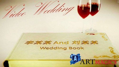 Wedding Book flip page love 1201333 - Project for After Effects