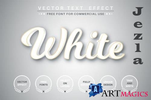 White text with gold stroke - 6126074