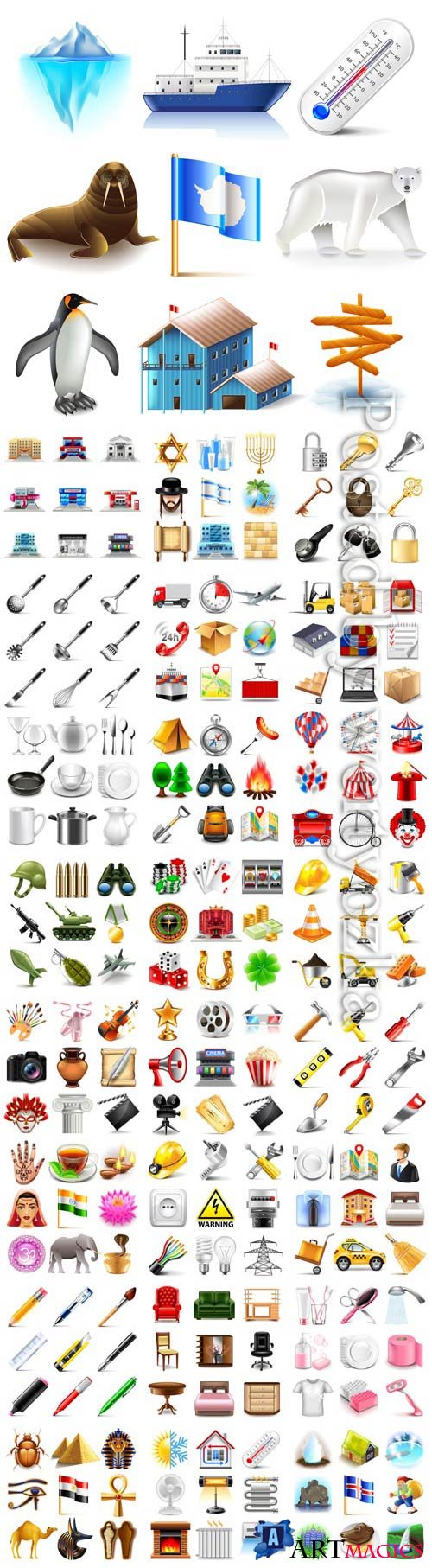 Vector icons set