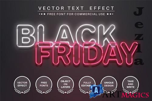 Black Friday - editable text effect - 6192832