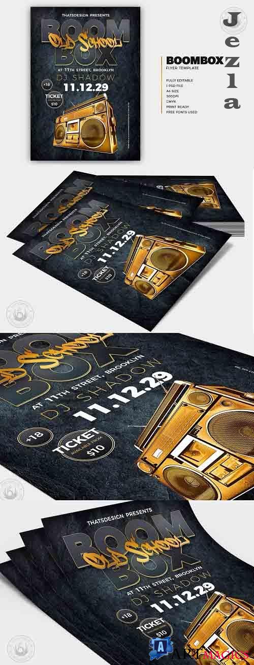 Boombox Flyer Template V2 - 6195175
