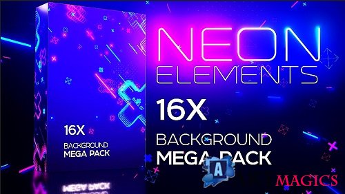 Neon Elements Background Pack 741477 - Stock Motion Graphics