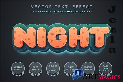 Dark Night - Editable Text Effect - 6228256