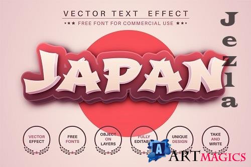 Japan - editable text effect - 6230626
