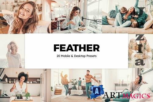 20 Feather Lightroom Presets & LUTs - 1409662